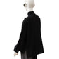 Schwarzer Turtleneck aus Wolle und Cashmere