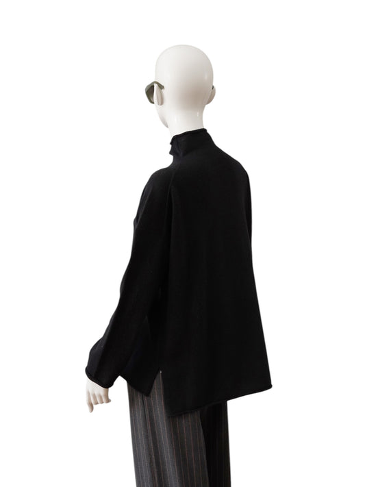 Schwarzer Turtleneck aus Wolle und Kaschmir von FFC – Ansicht 2