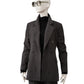 Antrazithfarbener, dezent rot gestreifter Blazer