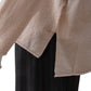 Puderfarbener Turtleneck aus Wolle und Cashmere