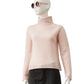 Rosafarbener Turtleneck aus Wolle und Cashmere
