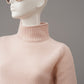 Rosafarbener Turtleneck aus Wolle und Cashmere