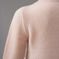 Rosafarbener Turtleneck aus Wolle und Cashmere