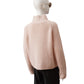 Rosafarbener Turtleneck aus Wolle und Cashmere