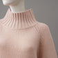 Rosafarbener Turtleneck aus Wolle und Cashmere