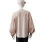 Nudefarbene Bluse aus Cotton und Leinen