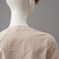 Nudefarbene Bluse aus Cotton und Leinen
