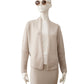 Steinfarbene Cashmere-Strickhülle