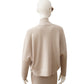 Steinfarbene Cashmere-Strickhülle
