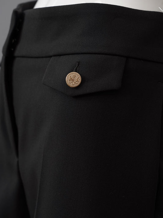 Schwarze Hose mit goldenen Knöpfen von Seductive – Ansicht 3