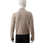 Steinfarbener Pullover aus Wolle und Cashmere