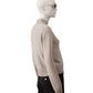 Steinfarbener Pullover aus Wolle und Cashmere