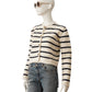 Dark blue/cream striped cardigan