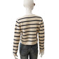 Dark blue/cream striped cardigan