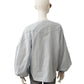 Hellblaue Bluse aus Cotton und Leinen