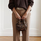 Kleine, Leoprint Fell-Tasche