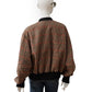 Rot/Braun karierter Oversize Bomber
