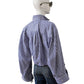 Blau/Weiß gestreifte Oversize-Bluse