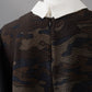 Seersucker Kleid mit Camouflage Print