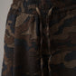 Camouflagefarbene, weite Seersucker-Pant