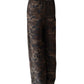 Camouflagefarbene, weite Seersucker-Pant