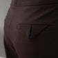 Dunkelbraune Hose mit Bundfalte