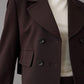 Brauner Boxy-Blazer