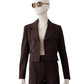 Brauner Boxy-Blazer