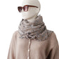 Braun/Blauer, gemusterter Cashmere-Schal