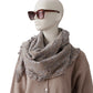 Braun/Blauer, gemusterter Cashmere-Schal