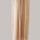 Creme/Sandfarbener, gemusterter Cashmere-Schal