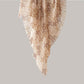 Braun/Sandfarbener, gemusterter Cashmere-Schal