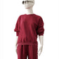 Bordeauxfarbenes Sweatshirt