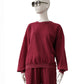 Bordeauxfarbenes Sweatshirt