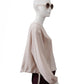 Nudefarbene Tech-Bluse