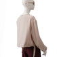 Nudefarbene Tech-Bluse
