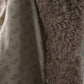 Taupefarbener Fake-Fur Mantel
