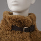 Beige/Braune Fake-Fur Jacke