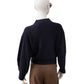 Dunkelblauer Turtleneck aus Wolle und Cashmere
