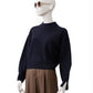 Dunkelblauer Turtleneck aus Wolle und Cashmere