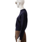 Dunkelblauer Turtleneck aus Wolle und Cashmere