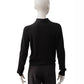 Schwarzer Cashmere-Pullover mit Schleife
