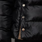 Schwarze Daunenjacke