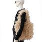 Sandfarbene Fake-Fur Tasche