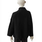 Schwarze Strickhülle aus Wolle und Cashmere