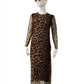 Leo-Print Kleid