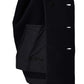 Dunkelblauer, zweireiheige Caban-Jacke aus gekochter Wolle "Ghost Piece"