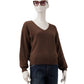 Brauner V-Neck