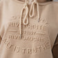 Sandfarbener Hoody