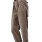 Taupefarbene Baby-Cord Hose mit Gürtel